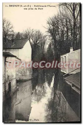 Brunoy (S.-et-O) — Pequeno braço do Yerres, vista tirada do Pont — Édit. Le Mout, Paris