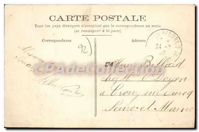Neuilly-sur-Seine — Plein en Standbeeld Kellermann — D.W.D. n°5 — Achterkant