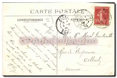 Saint-Cloud — Bon souvenir de Saint-Cloud — Carte postale décorative — Verso