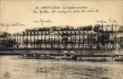 Saint-Cloud - La Caserne et la Seine — Phototypie D'Adelie, Paris, n° 50