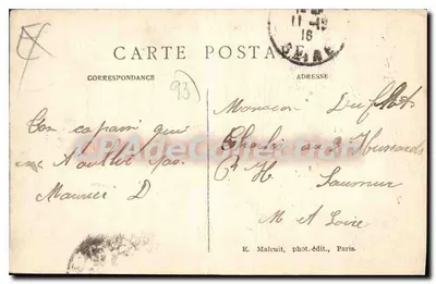 Pantin — O Ponte e o Hôtel-de-Ville — E. M. — Verso