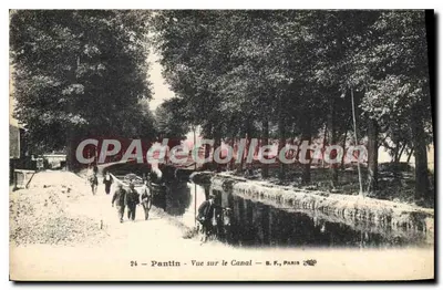 Pantin — Vista sobre o Canal — B. F., Paris