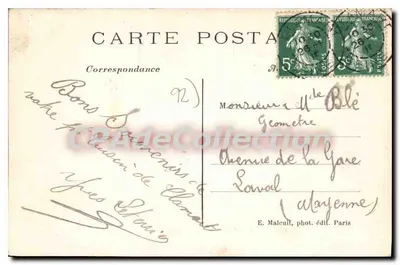 Bosque de Meudon-Clamart — Dolmenes — E.M. n°860 — Reverso
