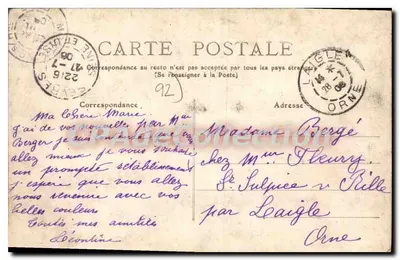 Sèvres — Vue prise du Pont de Sèvres — Arrivée du Bateau Parisien — Collection F. Fleury — Verso