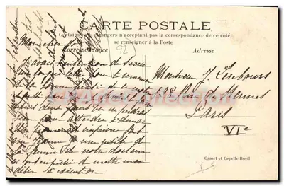 O Castelo de la Malmaison e a Capela — (RUEIL) — Verso