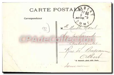 Bosque de Meudon-Clamart — Estanque de Villebon — E. M. (editor) — Reverso