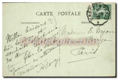 Colombes - Moulin Joly — widok młyna na rzecce — B.F. n°23 — Rewers