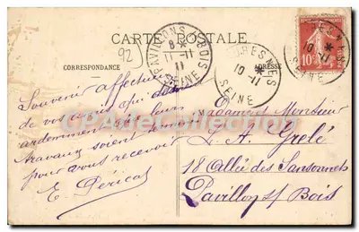 Suresnes - Most nad Seiną — Wyd. Labolle, wydawcy, Courbevoie - Nr 464 — Rewers