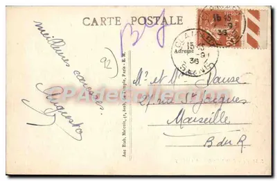 Bois de Meudon-Clamart — Los Menhirs —n°3758 — Reverso