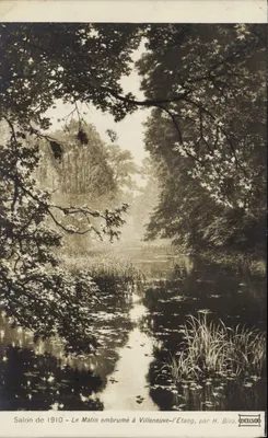 O Matiz Enbrumeado em Villeneuve-l'Etang — Salon de 1910 — por H. Biva, Excelsior