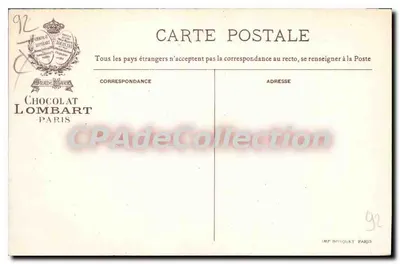 Issy-les-Moulineaux — Powodzie — Chocolat Lombart, Paryż — Rewers