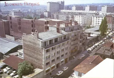 Vista geral do "Béthel" (sede administrativa dos testemunhas de Jeová na França) em Boulogne-Billancourt — Édit. LES TÉMOINS DE JÉHOVAH — N° 773