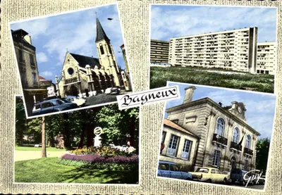 Bagneux — Igreja, HLM, jardim público, prefeitura — Éditions GUY