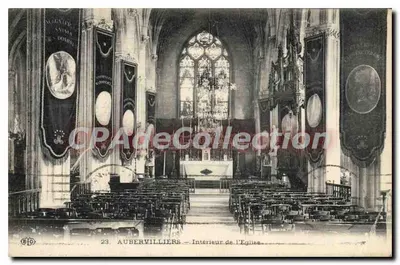 AUBERVILLIERS — Interior da Igreja — Editora ELD, n°23