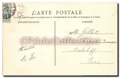 Aubervilliers — Justiça de Paz — Chaffley fils, editor, Aubervilliers — Verso