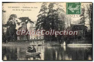 Le Raincy — Castelo do Lago visto da Pequena Lagoa — editor não visível