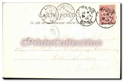 SAINT-DENIS — A Igreja nova — Editor desconhecido, número de série não visível — Verso