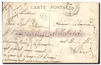 Saint-Ouen — Katedra — Paryż, wydawca Paryż, N°23 — Rewers