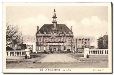 La Courneuve - A Prefeitura — fotografia do edifício municipal — Cilché Godneff, n°248