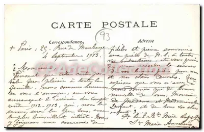 Joana d'Arc no parque de VILLEPINT — Verso