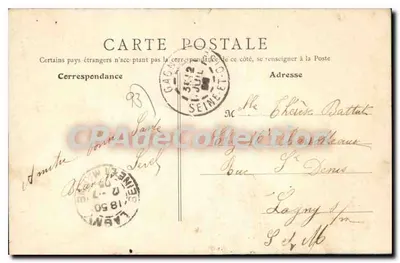 Gagny — Zamek Maison Blanche — Katedra — Ch. Bellanger, tabak — Rewers