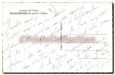 Villecresnes (S.-et-O.) — A Igreja — Imagens da França — Verso