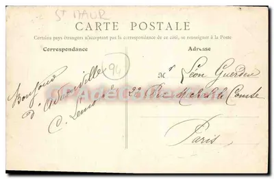 La Marne Pittoresque — Margem em La Pie — B. F., Paris — Verso