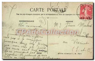 Alfort — Bordas do rio Marne — Edição Artística C. M. — Verso