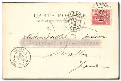 Vincennes — Torre de defesa e Capela — Pongebeau, Paris, n°7 — Verso