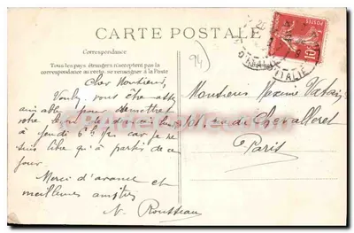 Villejuif — Vista Geral do Asilo — Éditeur E.P.D. n°18 — Verso
