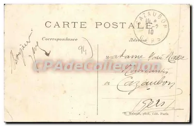 Alfortville — Inundação de Janeiro de 1910 — E. M. — Verso