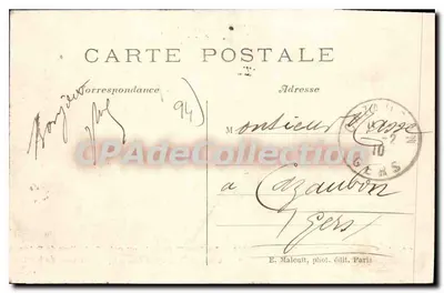 IVRY — Inundação de Janeiro de 1910 — A Rue Nationale no canto da Rue de Seine — Verso