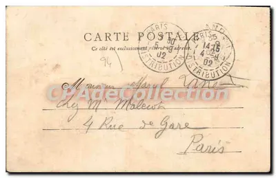 Hospital da Sra. Bégin — A saída da distribuição de alimentos — E. Poudyebat, 37, Rue Faidherbe, Paris — Verso