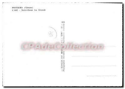 Poitiers (Vienne) — Nossa Senhora da Grande — COMBIER (S.-et-L.) — Verso