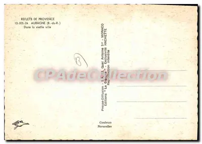 Cygula — Aubagne — Wydawca Monaco Hachette — Rewers