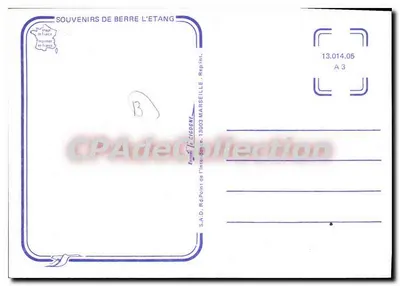Berre — L'Etang — Widok panoramiczny — S.A.D. CIGOGNE, Marsylia — Rewers