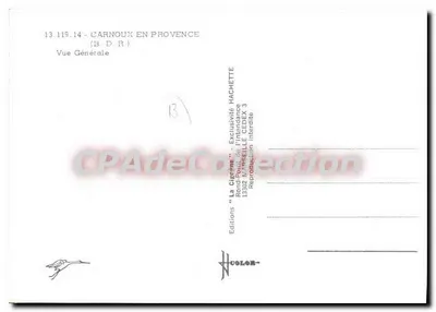 Carnoux-en-Provence — Widok ogólny — Wydawnictwo Hachette — Rewers