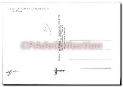 Plaża - Carry Le Rouet (13) — Wydawnictwo 'La Cigogne' — Rewers