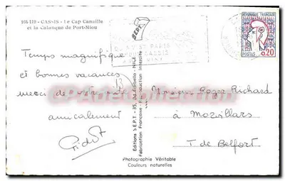 Cassis - Kap Canaille i Kalanka Port-Miou — Éditions Sept, n°104-110 — Rewers