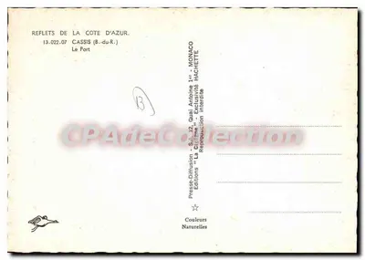 Port w Cassis — Półwysip Côte d'Azur — Presses-Diffusion Éditions Hachette — Rewers