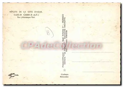 Cassis — Jego piękny Port — La Cigogne — Rewers