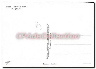 Cassis — Vista geral — La Cigogne — Verso