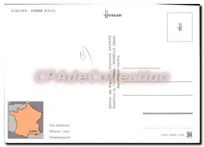 CASSIS — Vista geral — Edições « La Cigegna » — Verso