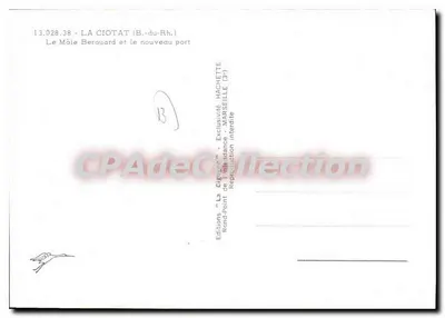 O Môle Berouard e o novo porto — La Ciotat (Bouches-du-Rhône) — Edições 'La Cigogne' — Verso