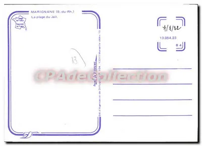 Marignane (B.-du-Rh.) — Plaża Jail — Éditions de France — Rewers
