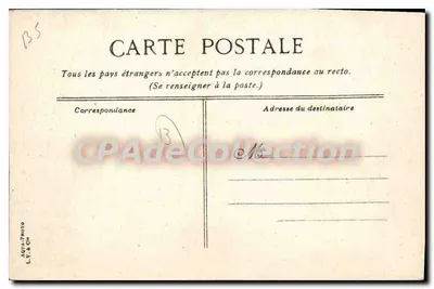Exposição Colonial - Marselha 1906 — Palácio da Exposição — editor L.V. & Cie — Verso