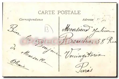 Marseille — Pugel Anıtı — LM. — Arka yüz