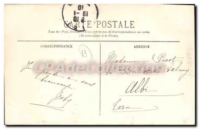 Marselha — Cours Belsunce — EL. — Editora EL. — Verso