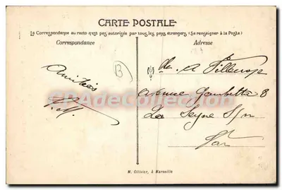 Torre de Annam — Exposição Colonial 1906 — Marselha — Verso