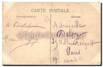 Marselha - Cours Belzunce — J.C. n°22 — Verso
